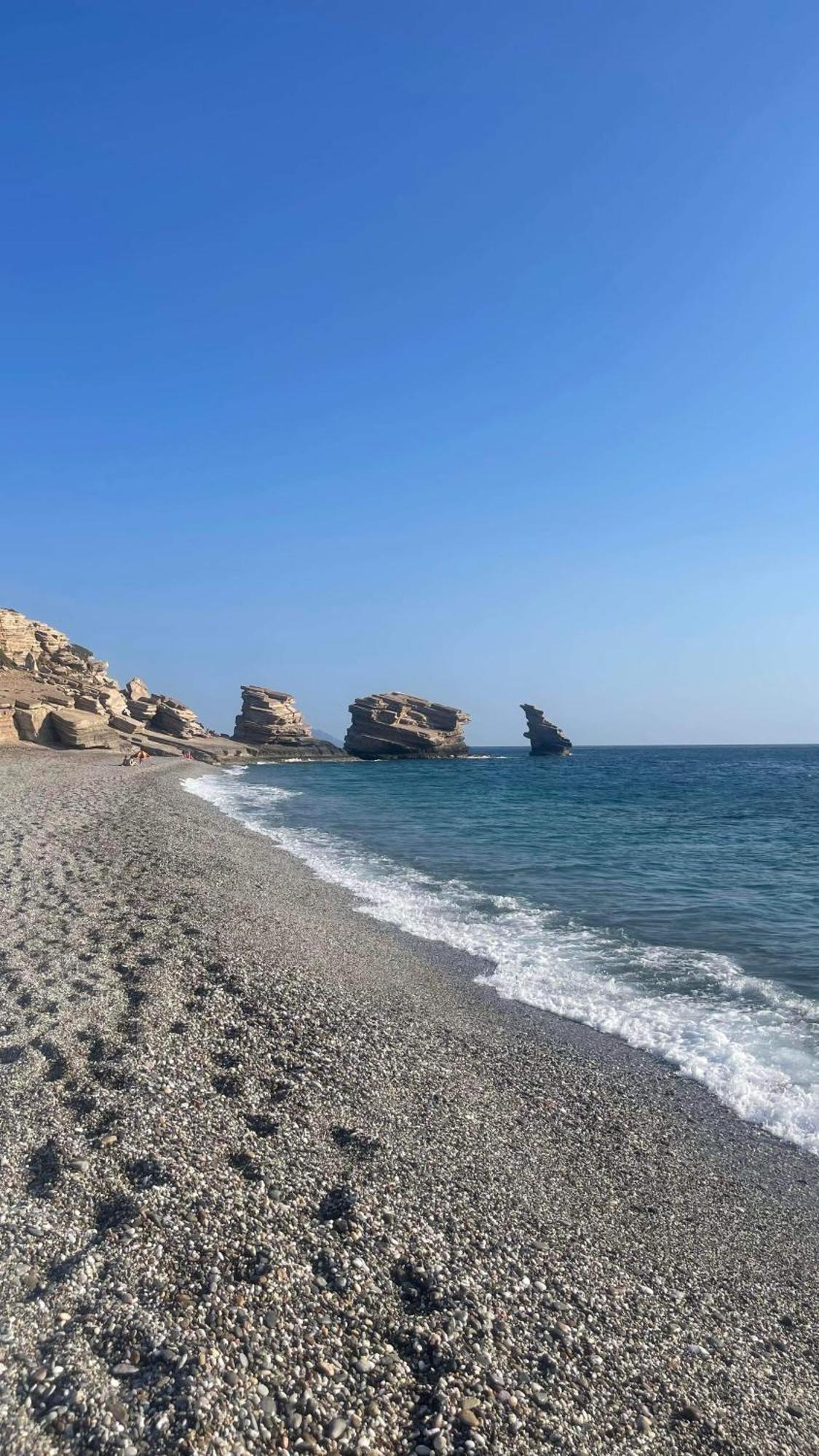 Almyrida Sands Luxury Stone Villa Xirosztérni Kültér fotó