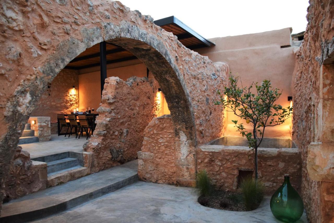 Almyrida Sands Luxury Stone Villa Xirosztérni Kültér fotó