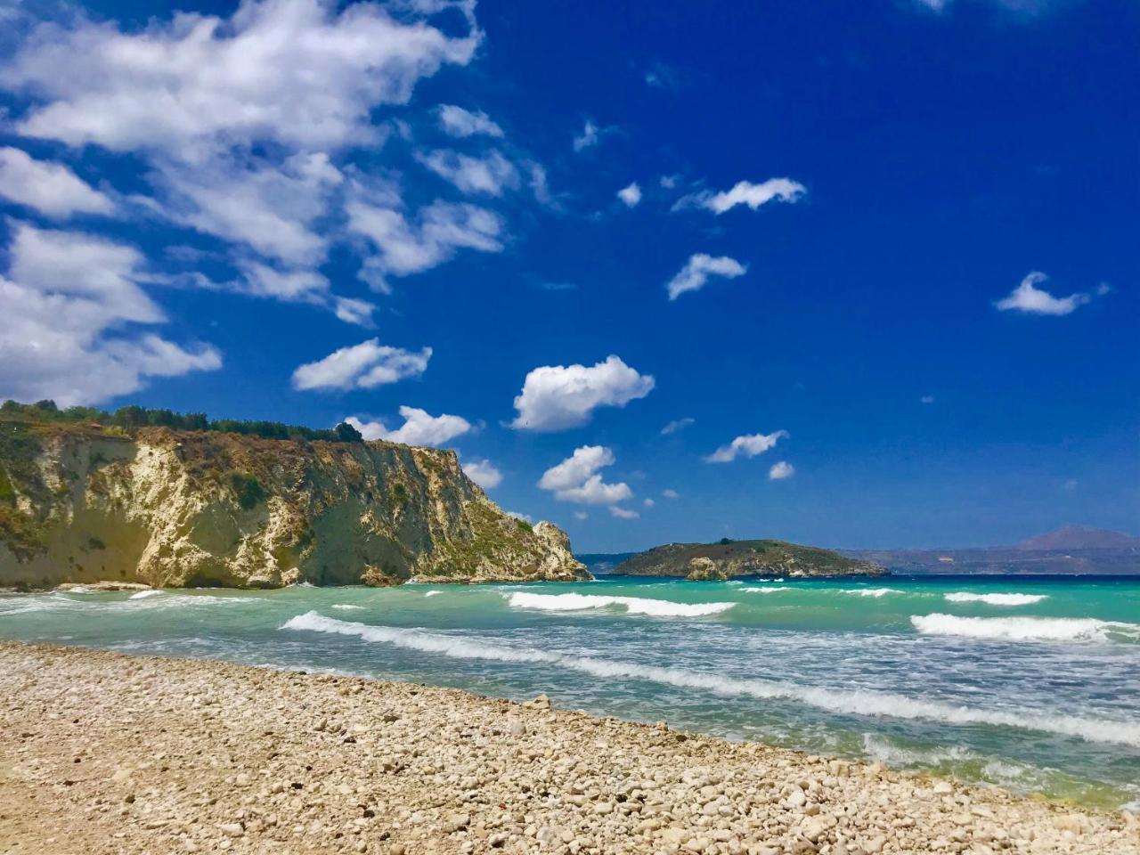 Almyrida Sands Luxury Stone Villa Xirosztérni Kültér fotó