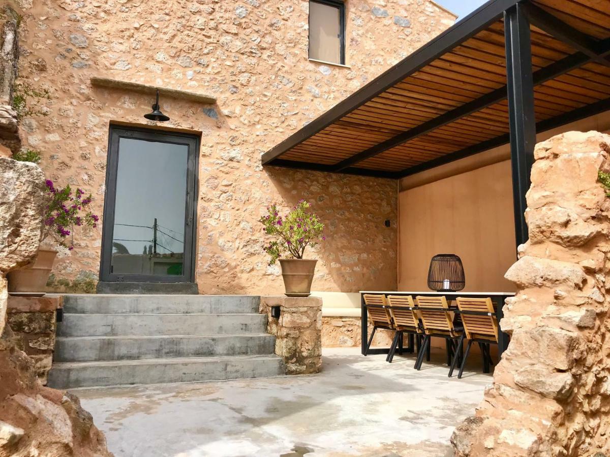 Almyrida Sands Luxury Stone Villa Xirosztérni Kültér fotó