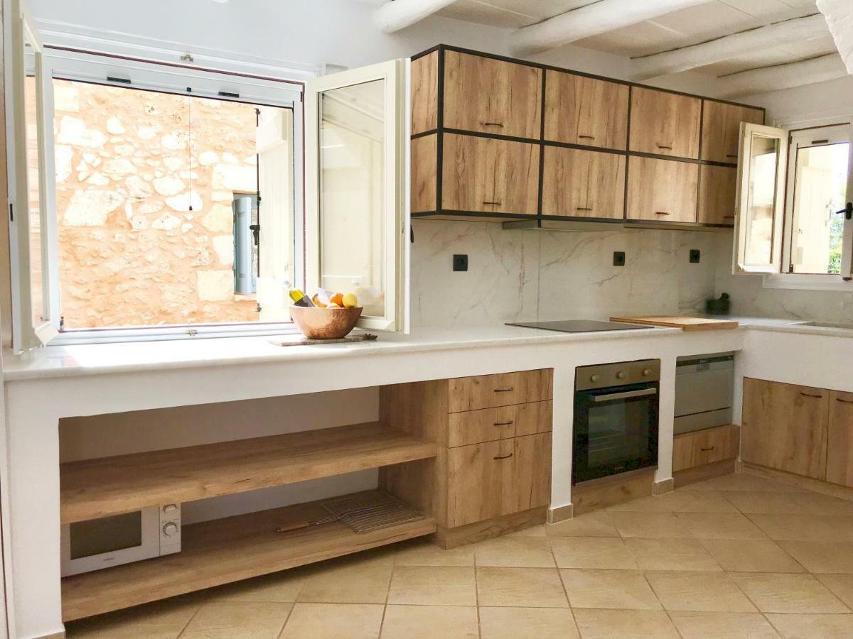 Almyrida Sands Luxury Stone Villa Xirosztérni Kültér fotó