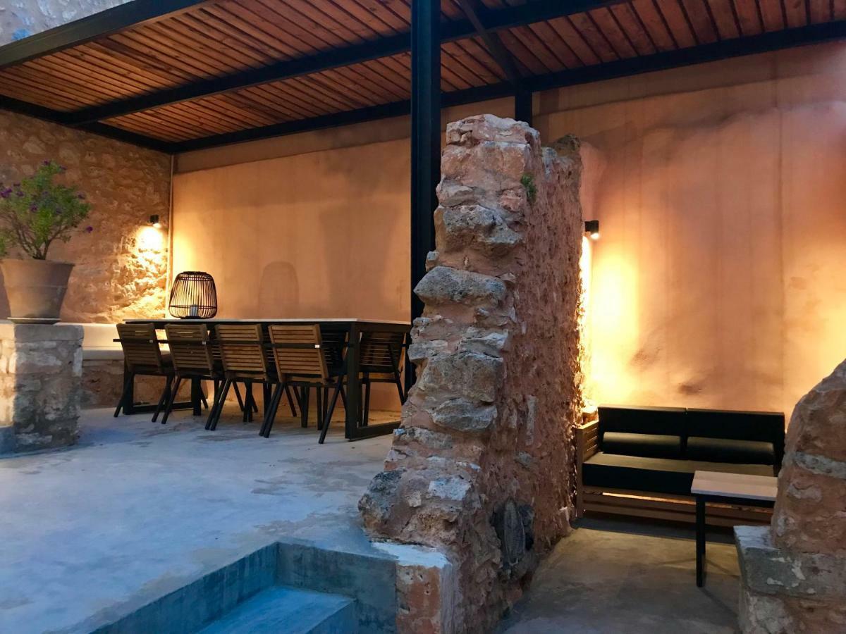 Almyrida Sands Luxury Stone Villa Xirosztérni Kültér fotó